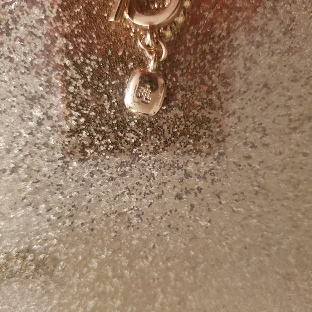 RLL: gold tone beaded necklace. - Picture 3 of 4